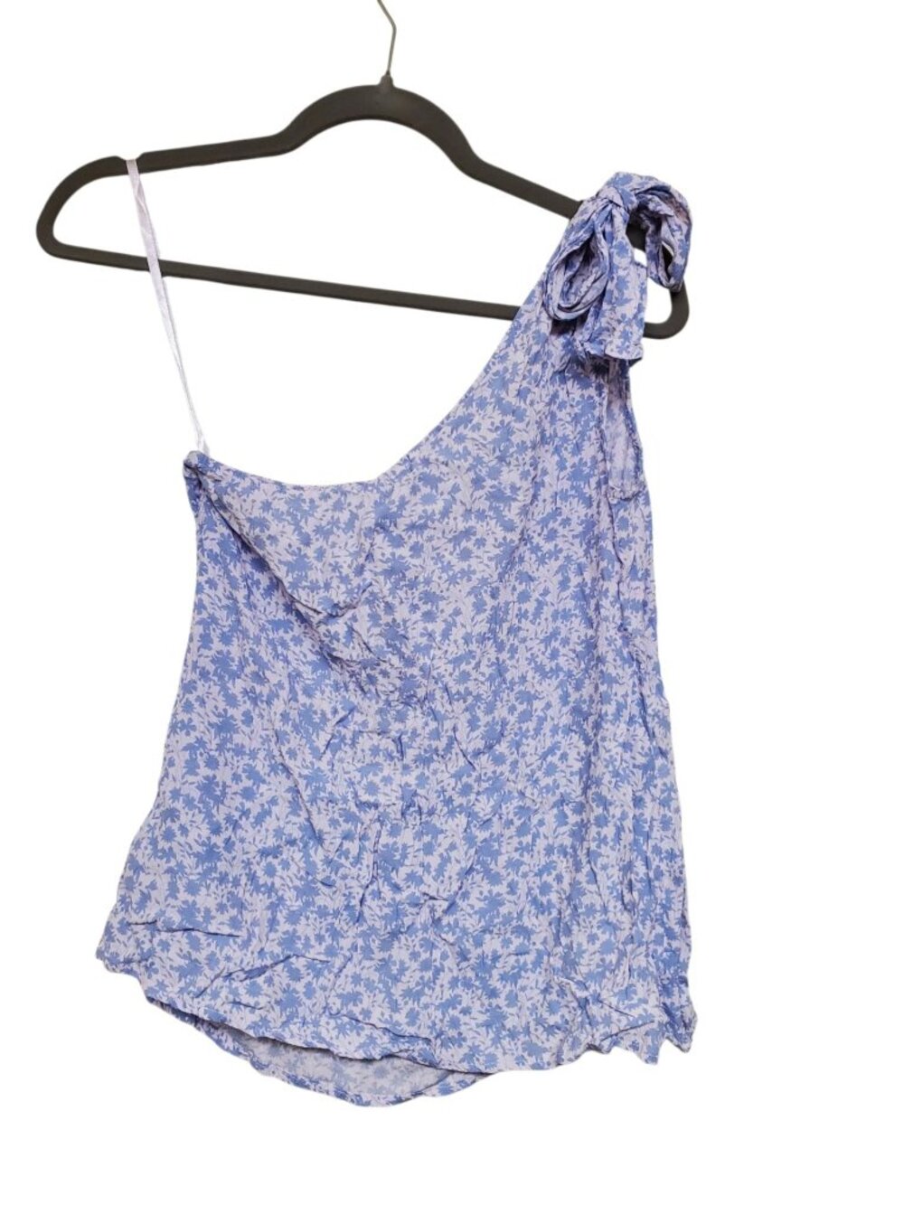 Gap Women's Pale Pink Light Purple Lilac Tie One Shoulder Tank Blouse Size XS